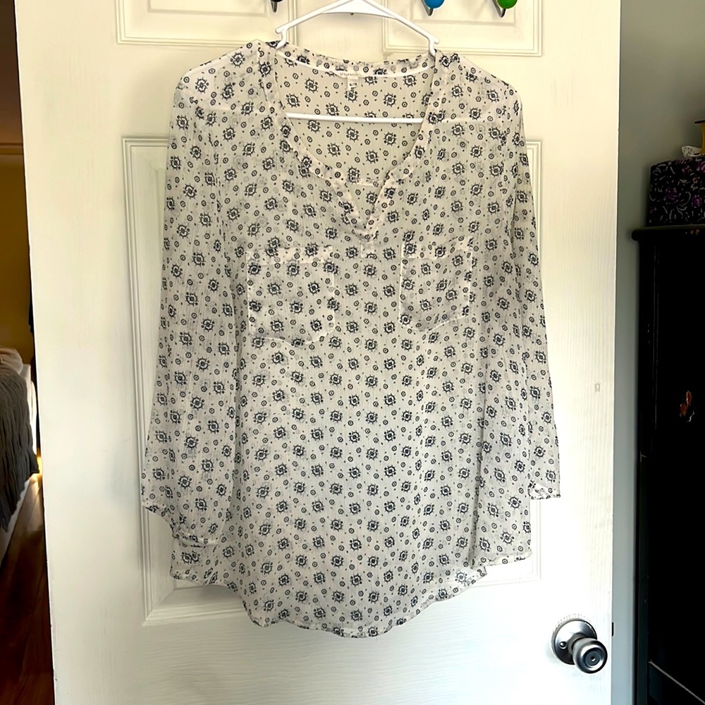 AEROPOSTLE Woman's Sheer Pullover Blouse  Size XL